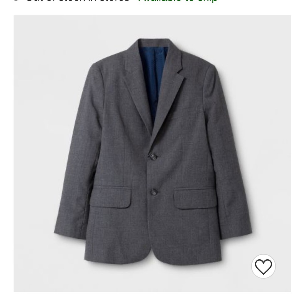 Heather Grey Boys Suit